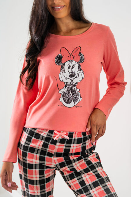 Piżama damska Myszka Miki długi rękawek i długie spodnie